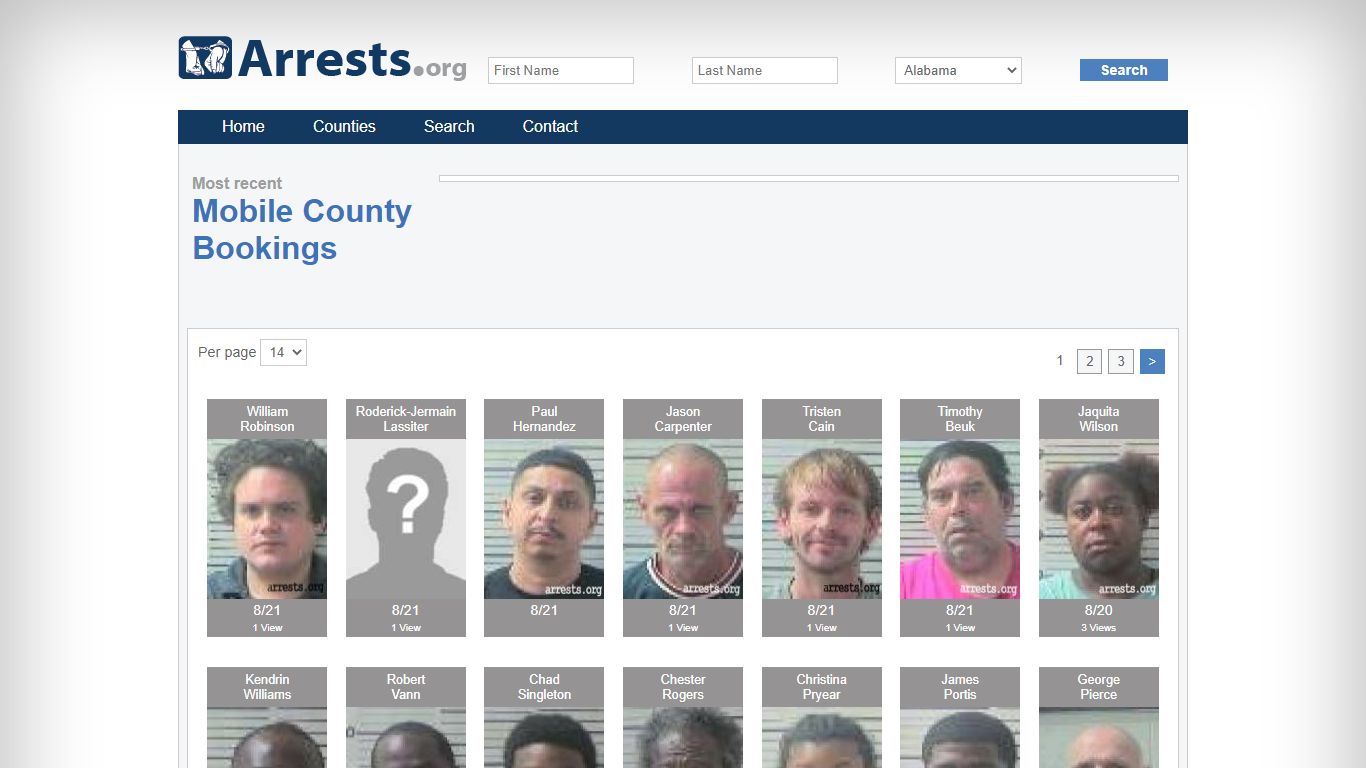 Mobile County Arrests and Inmate Search